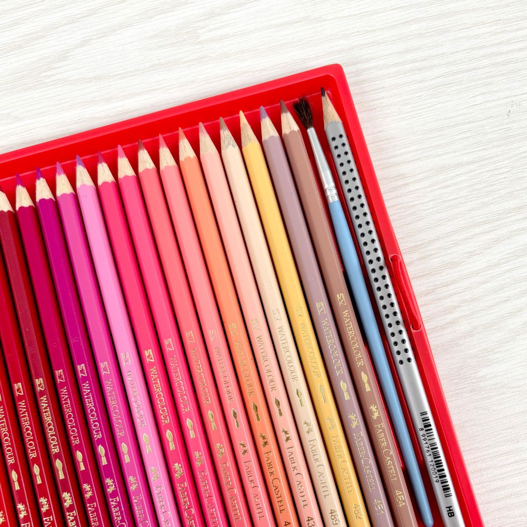 100 Watercolour Pencil Sketch Set